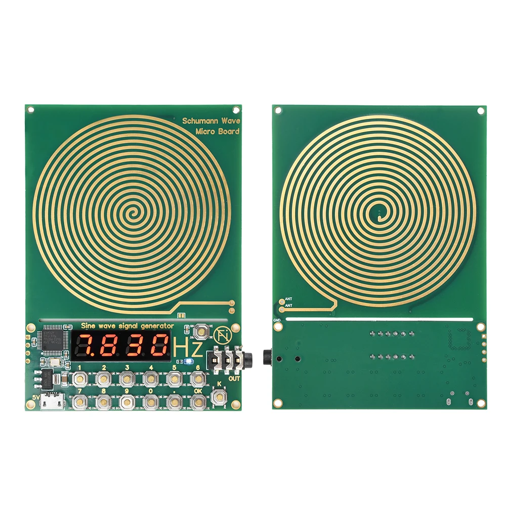 DC 5V 0.01Hz-100000Hz Adjustable Frequency 7.83HZ Schumann Wave Generator Sine Wave Signal Generator 3.5MM Audio Resonator image 2