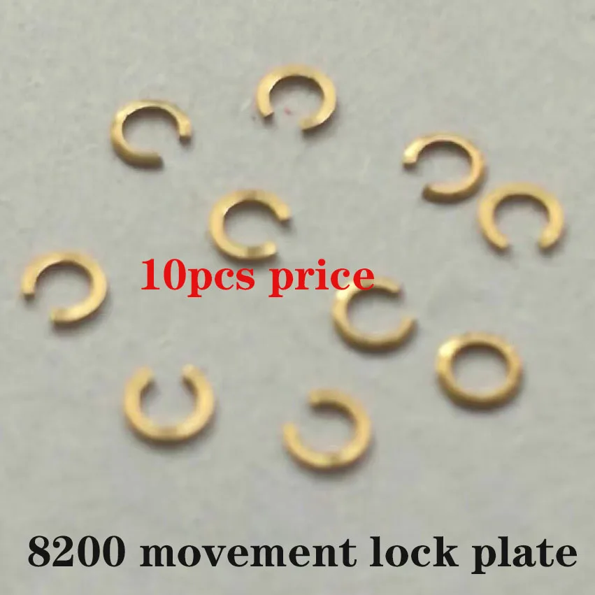 Watch spare parts for men's West Rail 8200, day and week plate pressing piece, pin opening piece, 10 pieces