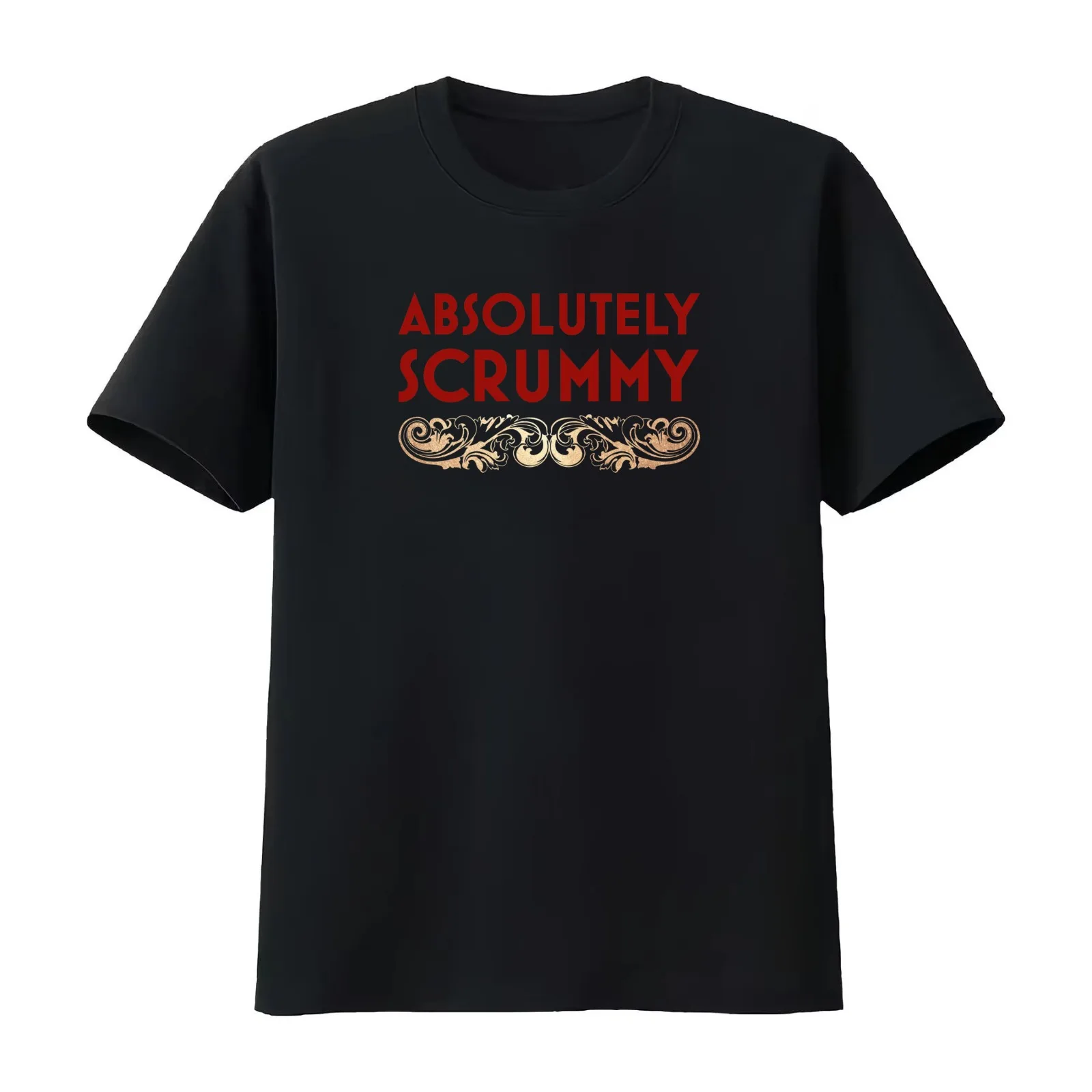 Absolutely Scrummy T-Shirt Summer Casual Cotton Tee Oversized Streetwear Tops Vintage Graphic Print Loose Fit Short Sleeve