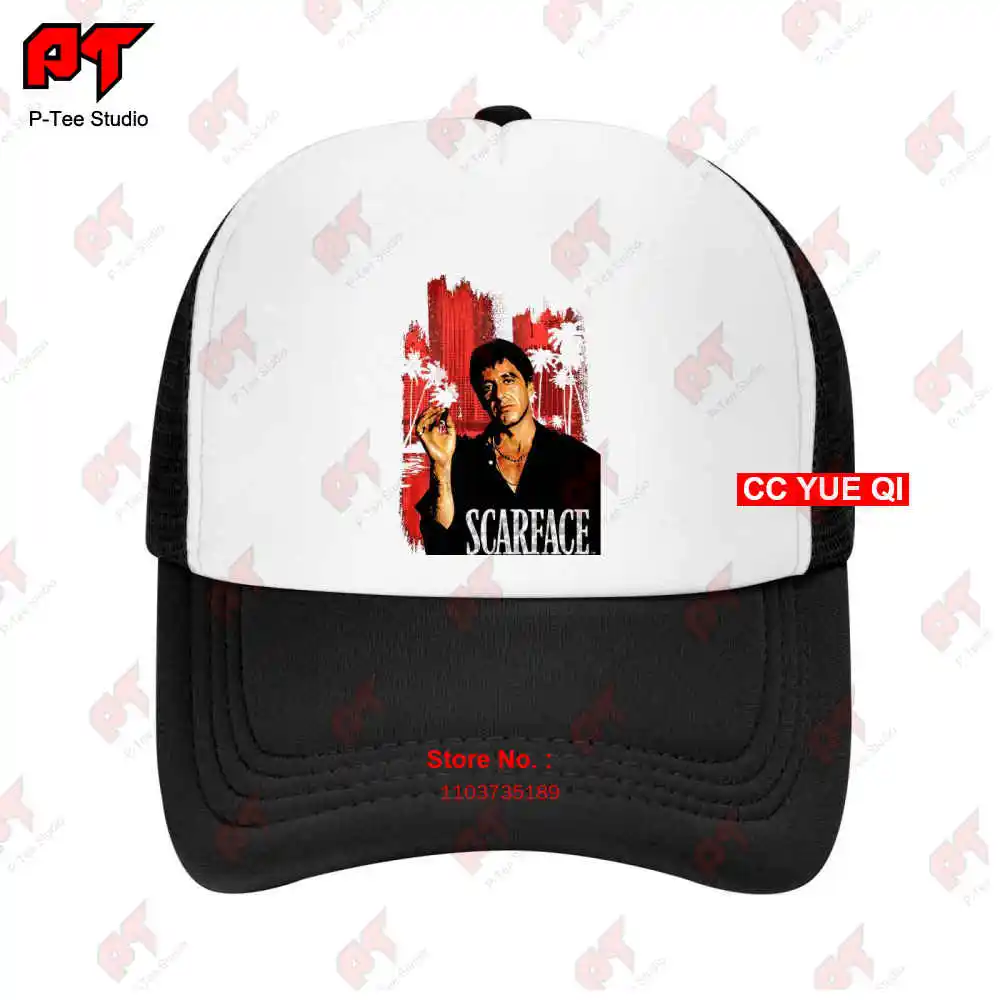 Scarface Red City Scape Mafia Al Pacino Montana Movie Baseball Caps Truck Cap 7NHM