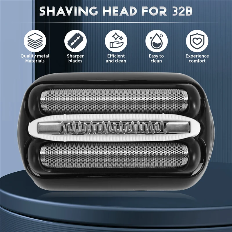 B59B-32B Shaver Head Replacement For Braun 32B Series 3 301S 310S 320S 330S 340S 360S 380S 3000S 3020S 3040S 3080S