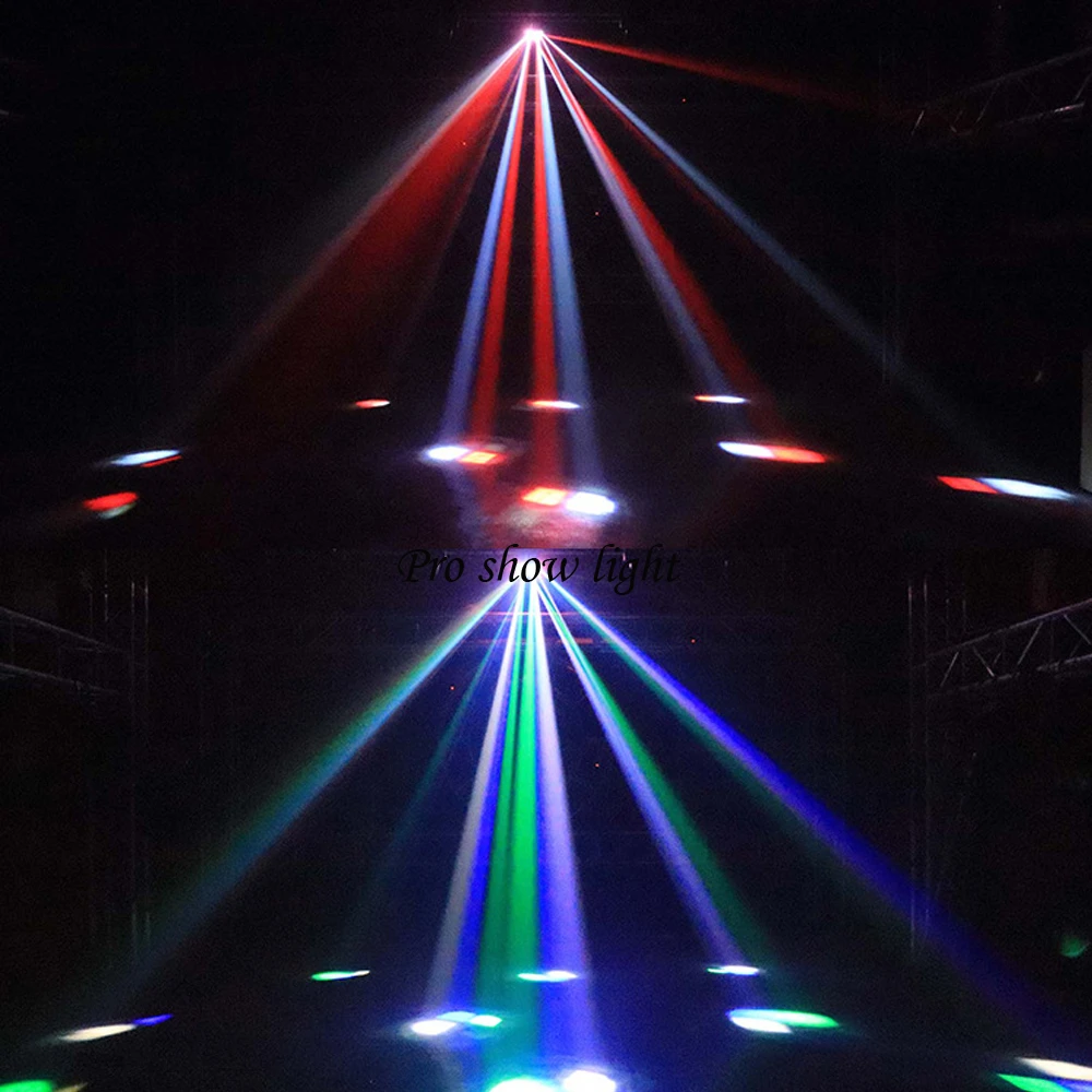 Remote Control DMX RGBW LED Laser Strobe Disco DJ Beam Spot Stage Lighting Effect Party Dance Club Wedding Butterfly Light 4IN1