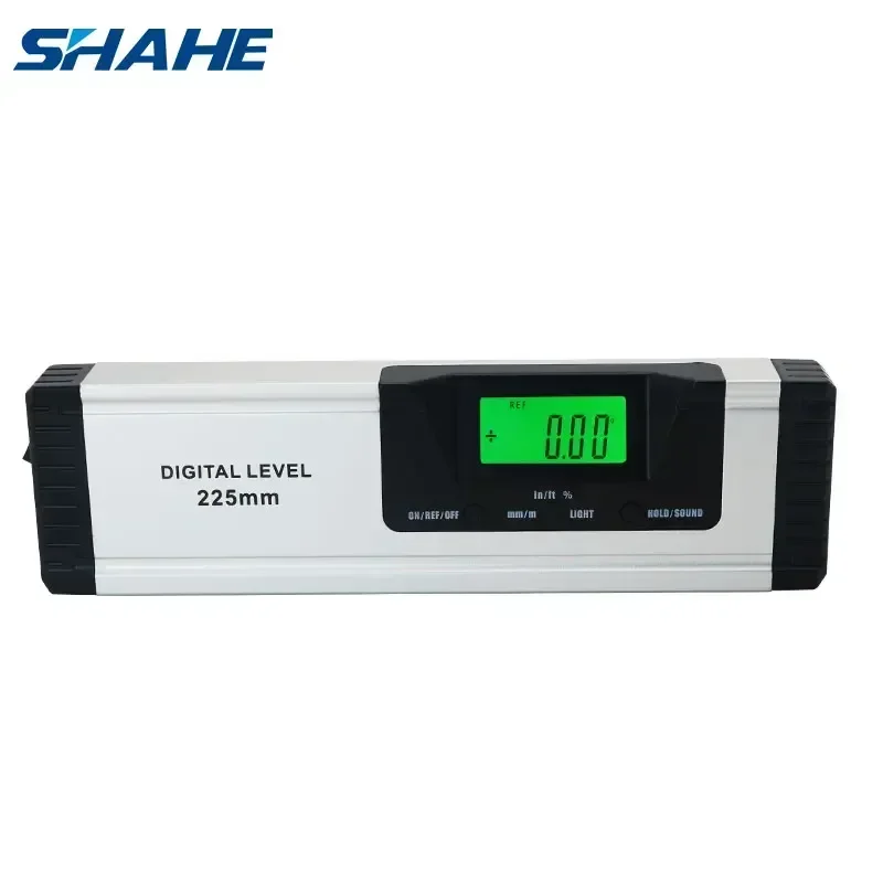 Shahe High Precision 225 mm Spirit Level Magnetic Digital Protractor Angle Finder Inclinometer With/without Laser Angle Gauge