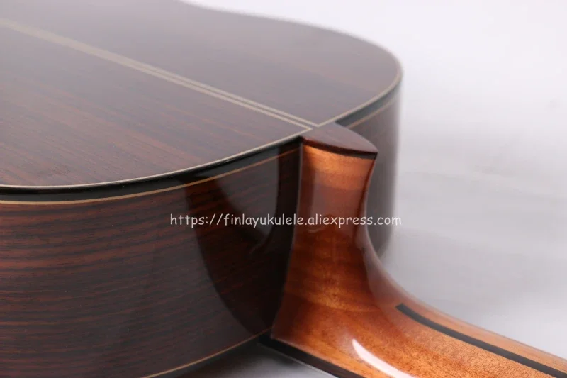 Finlay 39 inch Handmade Spanish guitar,With SOLID Cedar Top/Rosewood body,with Nylon string,classical guitarras,650mm 52mm nut