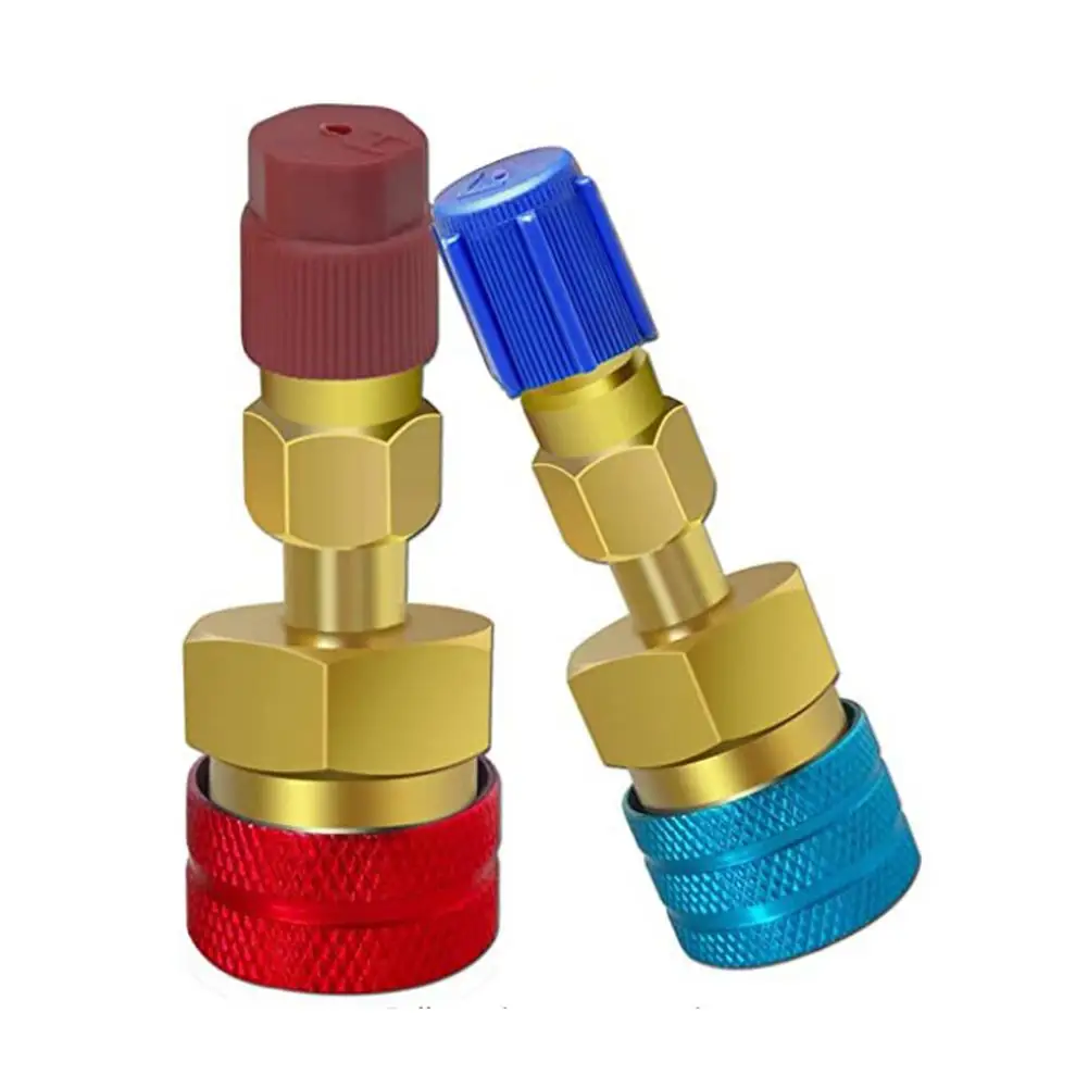 Adapter Quick Fitting Coupler For R1234YF To R134A High Low Side Adapter Fitting Connector Car Airconditioning Fitting Car Tools