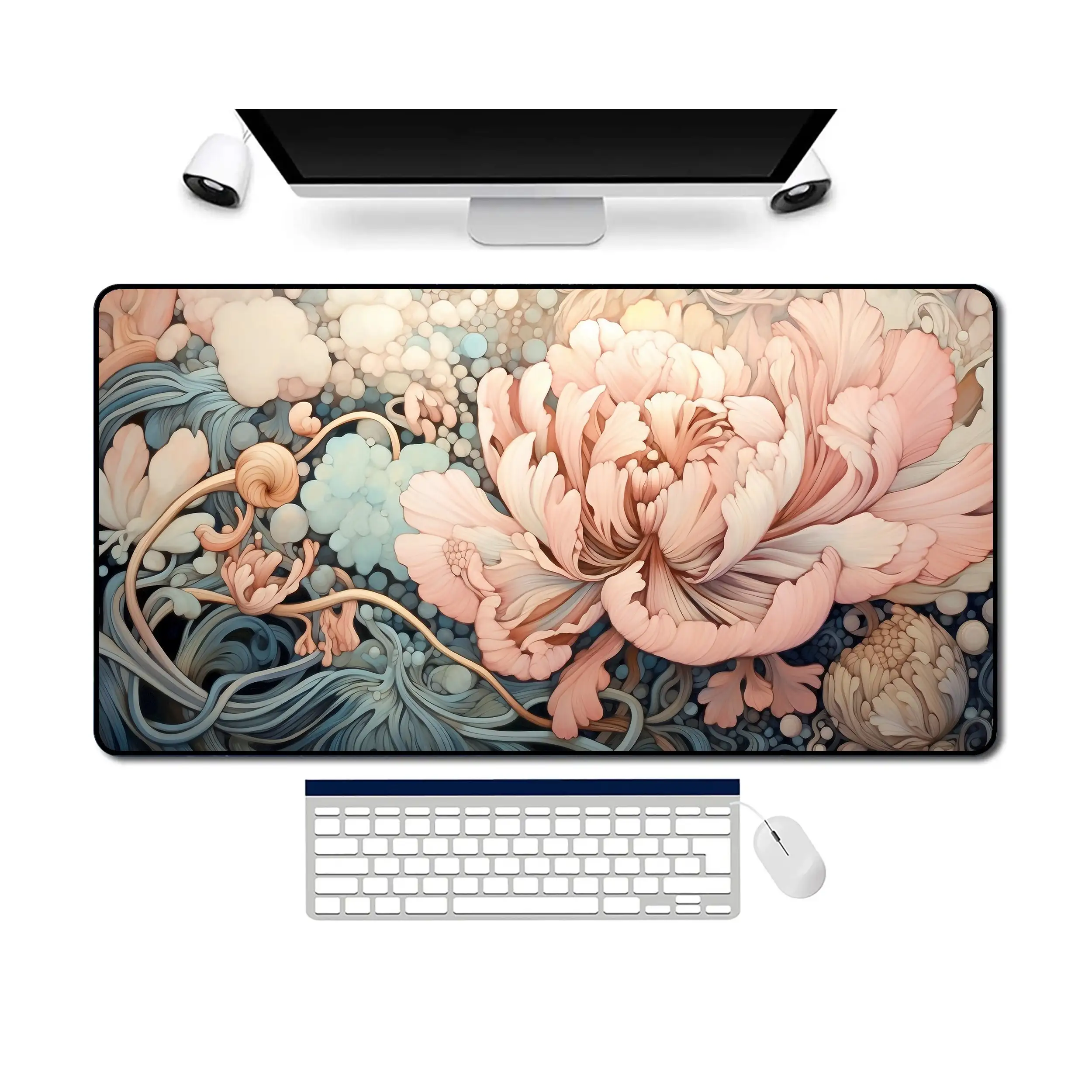 

Soft-toned Desk Mat, Non-slip and Waterproof Mouse Pad, Office and Gaming Desk Decoration Mat, The Perfect Gift for Friends.