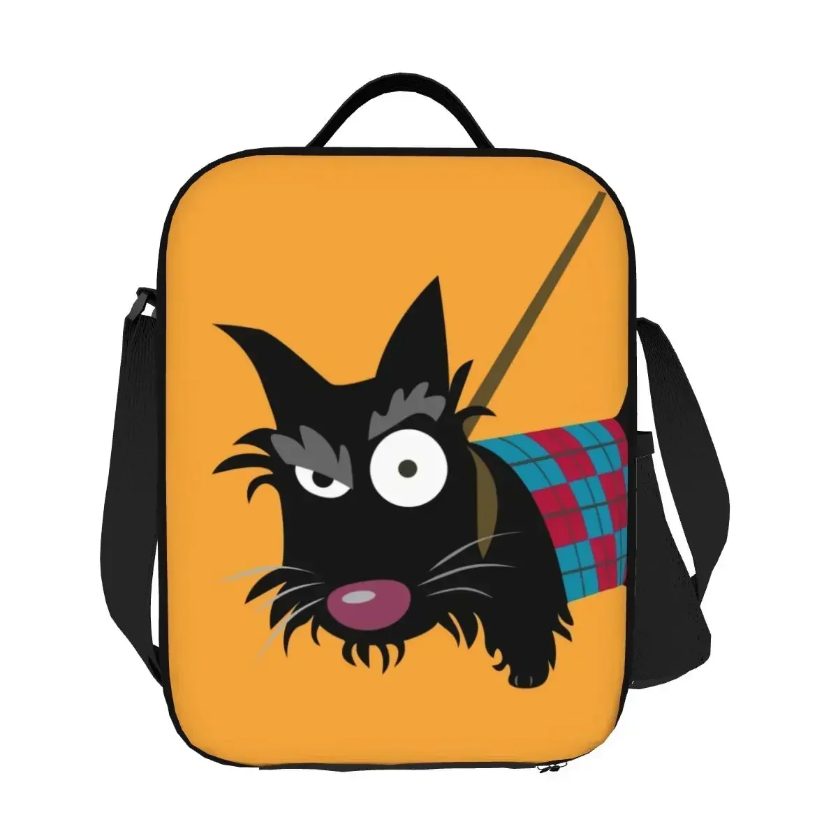 

Забавный портативный ланч-бокс Scottie Eye для герметичного холодильника для собак шотландского терьера