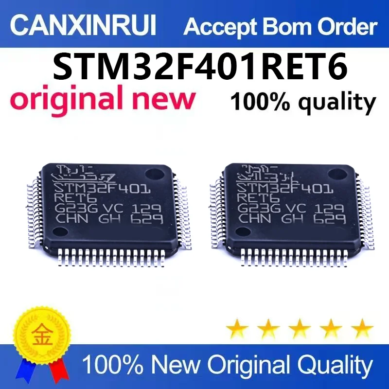 (5pcs-10pcs)Brand new original STM32F401RET6 LQFP-64 ARM Cortex-M4 32-bit microcontroller