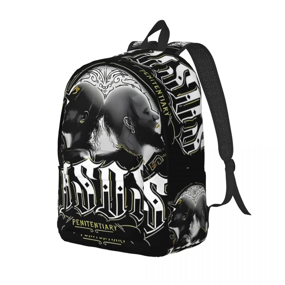 WWE The Usos Penitentiary Authentic For Girls Boys Large Capacity Student Backpack Lightweight waterproof Backpack 15.7in 17.7in