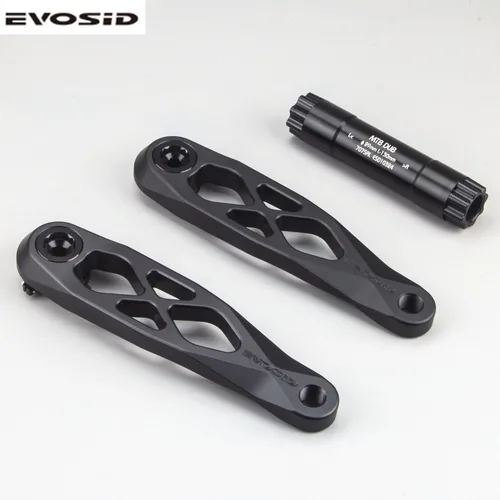 Imagen 2 del producto EVOSID-platos y bielas DUB para bicicleta de montaña, platos y bielas huecos de una pieza, 165mm, 170mm, 175mm, CNC, de alta resistencia, 5DEV, hechos de aluminio