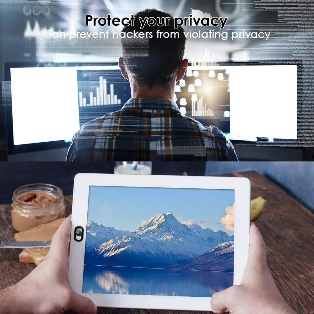 Laptop Ultra-Thin Universal Slide Webcam Camera Cover Panda Camera Cover Privacy Sticker Webcam Cover