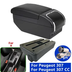 Car Armrest For Peugeot 307 armrest box For Peugeot 307 CC Convertible Storage box Interior Dedicated Retrofit Car Accessories