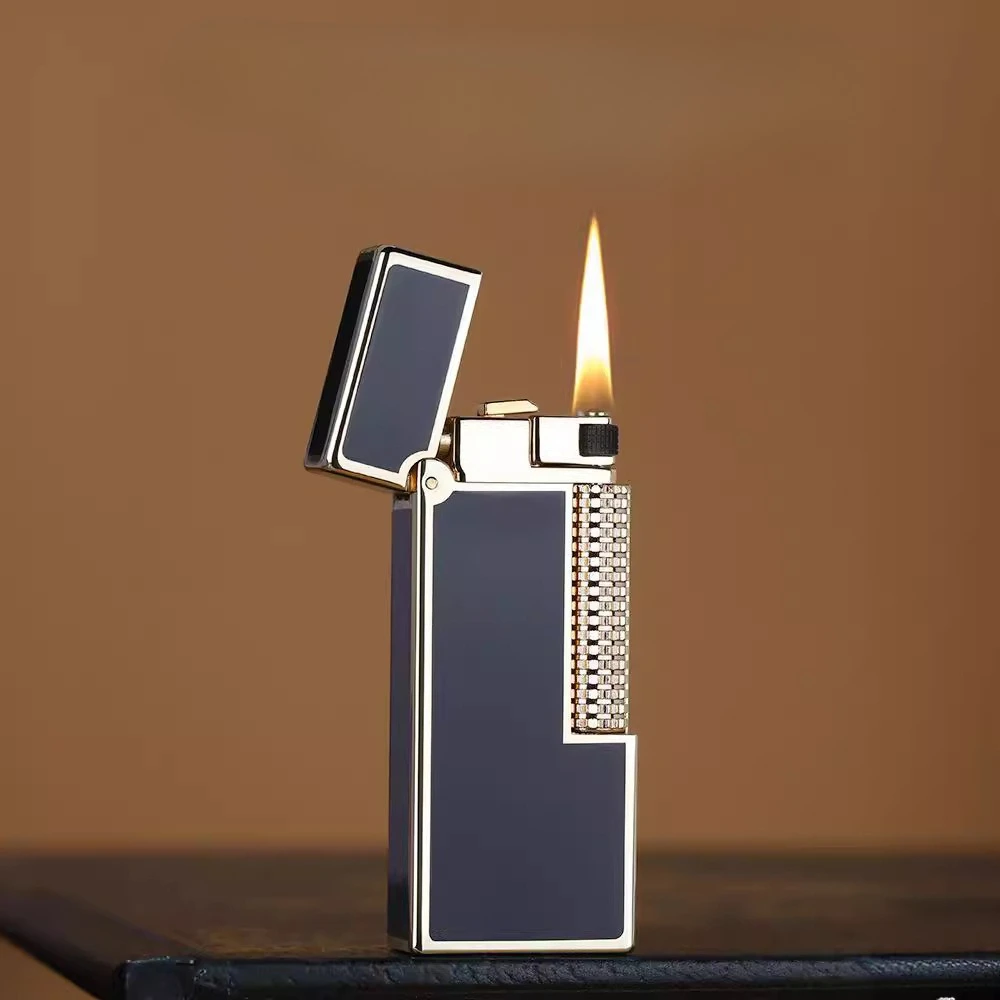 

Керосиновая зажигалка Zorro узкой версии с боковым поджигом, механическая, с кремневым колесом, из полимерной смолы, деловая, элитная, художественная.