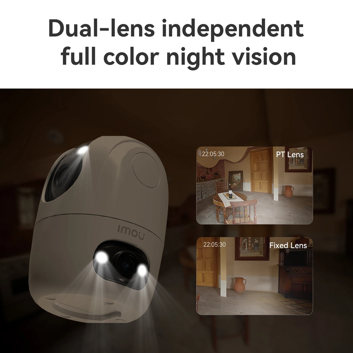 IMOU Ranger 2C Dual Lens 6MP/8MP Indoor Home Abnormal Sound/Pet/Human Detection Wifi IP Dual-Band Wi-Fi 6  Security Camera view 4