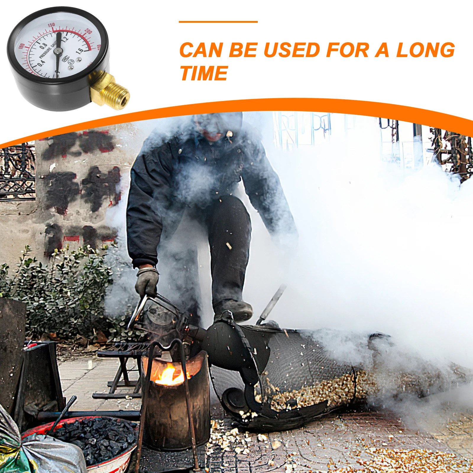 

Pressure Gauge for Popcorn Machine Air Compressor Tool Test Table Measure Maker Metal Fittings Compact Portable Efficient