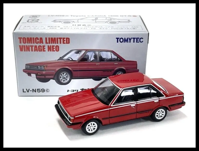 Tomica Vintage NEO LV-N59d  N59c Carina 1600 GT-R 84 Gray 1/64 Tomytec Diecast Model Car Collection Limited Edition Hobby Toys