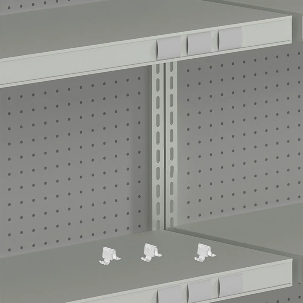 20pcs Shelf Support Clip Holder Metal Shelf Clips Multi-Functional Shelf Stabilizing Clip For Cabinets Showcases Bookshelves