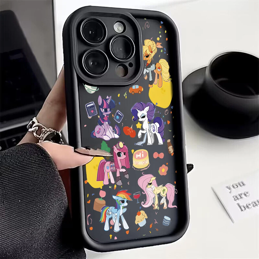 Cute My Little P-Ponys Phone Case For Xiaomi Redmi 9A 9C 10 10C 12 12C K30 K40 K50 Note 10 11 12 13 Pro 5G Cover With Hand Strap