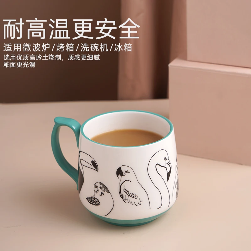 Bonito estético canecas de cerâmica moda café da manhã minimalista alta qualidade kawaii canecas de café casa criatividade tasse caneca bonito copo