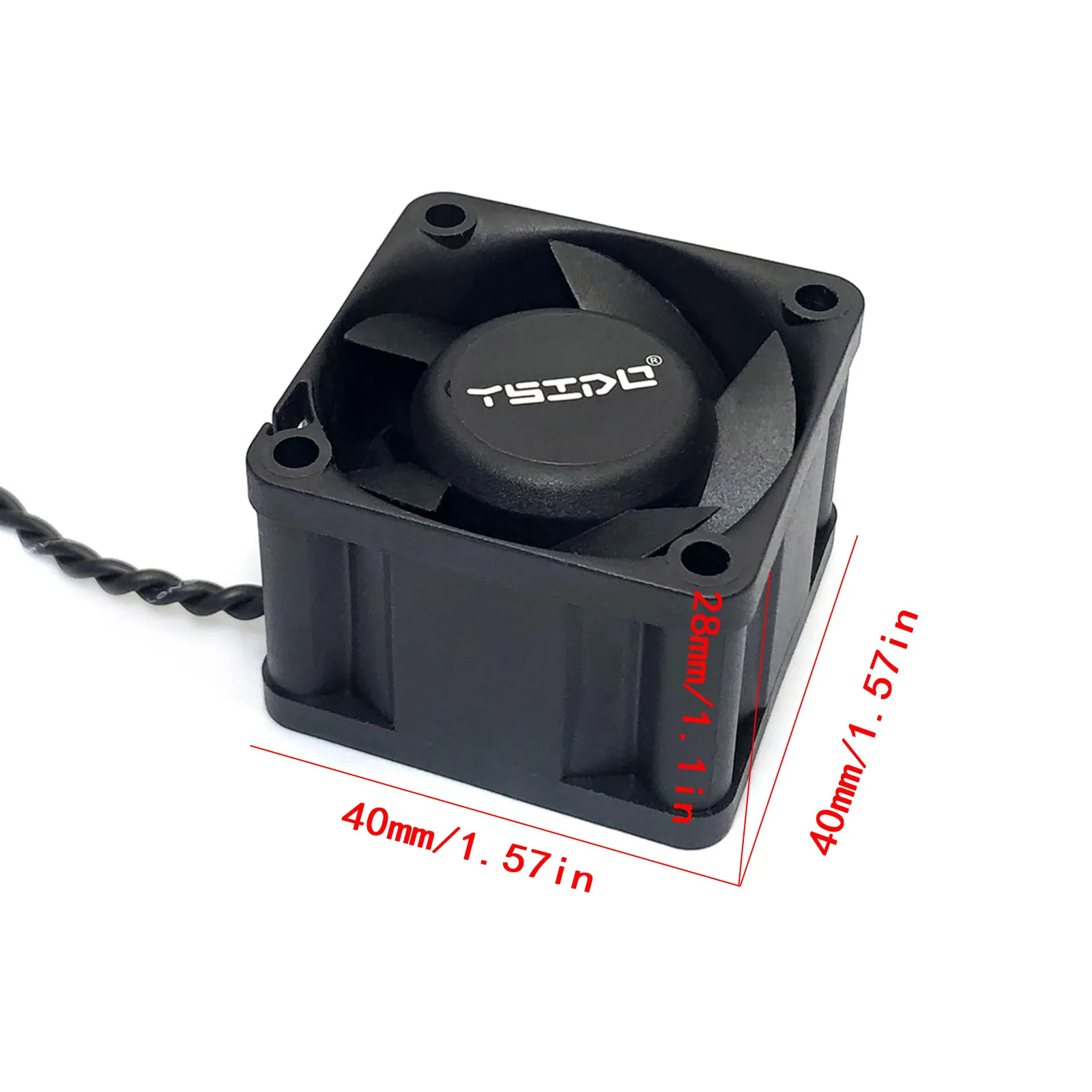 YSIDO 4028 Ventola di raffreddamento veloce 25000 giri/min @ 8,4 V per ARRMA Traxxas 1/5 1/6 1/7 1/8 RC Car 4292 4282 4274 4985 4585 5687 56112