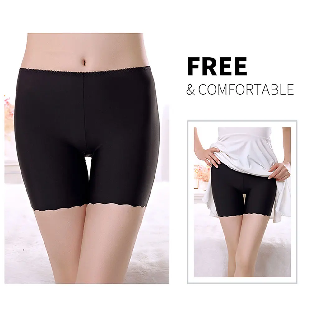 Stretchy Ultra Thin Seamless Shorts Lightweight Comfortable Material Great For Under Dresses Or Skirts