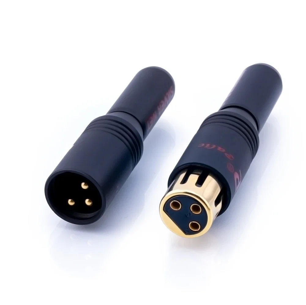 Gold-plated XLR To XRL Connector 3 Pin Female or Male Balance Plug 6-10mm HiFi Audio XLR Balanced Cable Plug Connector