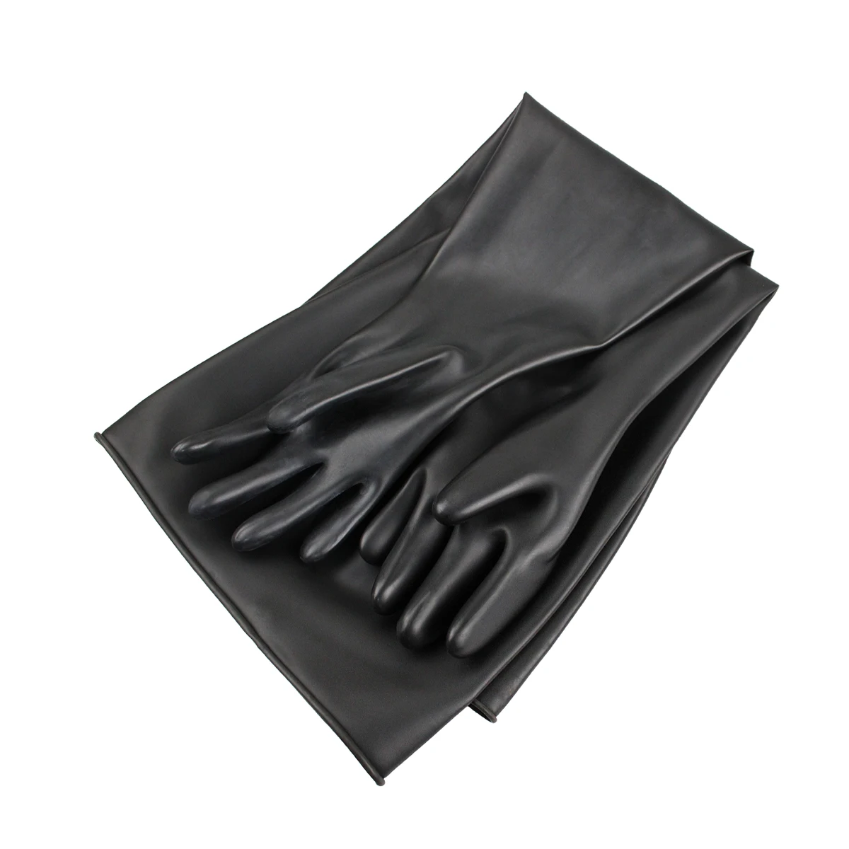 Siza Chemical Resistance Dry Box Safety Hand Gloves Long Neoprene Isolator Gloves