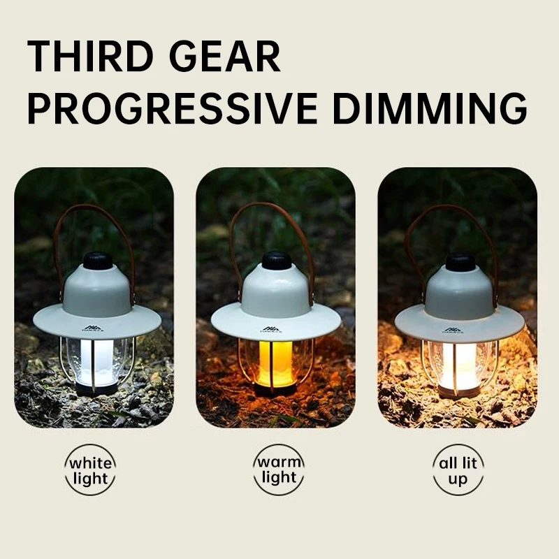 الثريات العتيقة الخارجية، وأضواء التخييم LED المحمولة القابلة لإعادة الشحن، وأضواء خيمة الإضاءة المحيطة فائقة الأمد