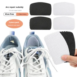 Adhesive Mesh Sports Heel Cups Shoe Pads Patch for Sneakers Heel Protector Foot Care Leather Repair Patches for Shoes