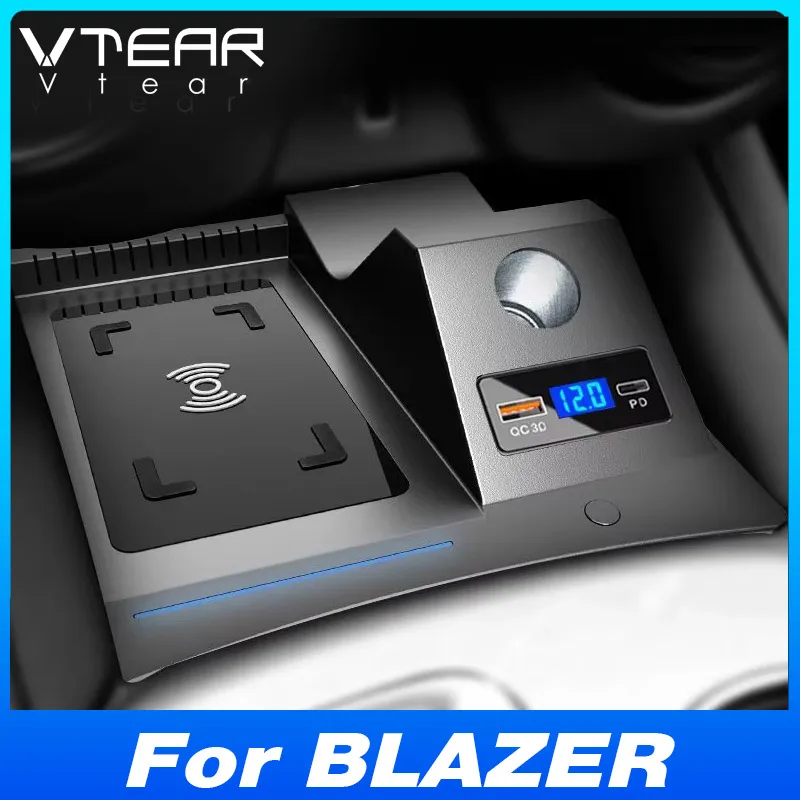 

For Chevrolet BLAZER/Trerse 2020-2024 Car Wireless Charger Fast Cell Phone Charging Plate Adapter Interior Modification Parts