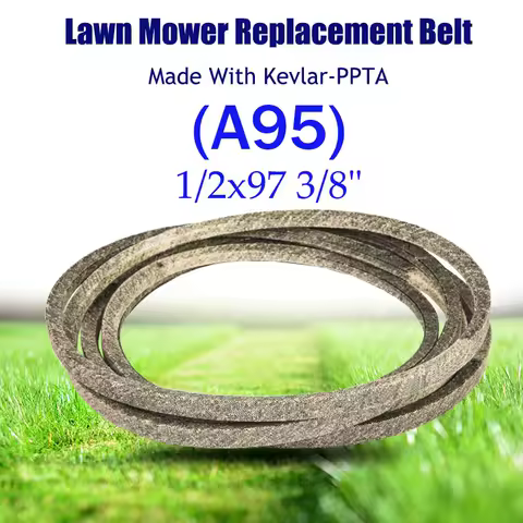 Deck Belt For Vehicles (1/2"x97 3/8") （A95) Dry Cloth V BELT For Lawn Mower Made With Kevlar For AYP for Husqvarna 532194346