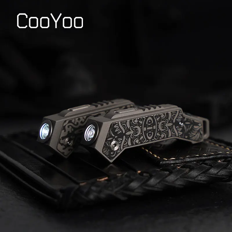 

CooYoo FL02 Титановый USB-фонарик-брелок нестандартной формы с функцией перезарядки