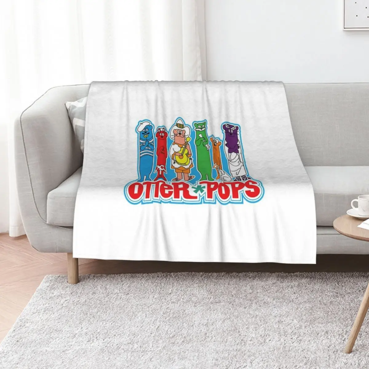 Otter Pops T-ShirtOtter Pops Throw Blanket Cozy Light Blanket for Travel Camping Picnic