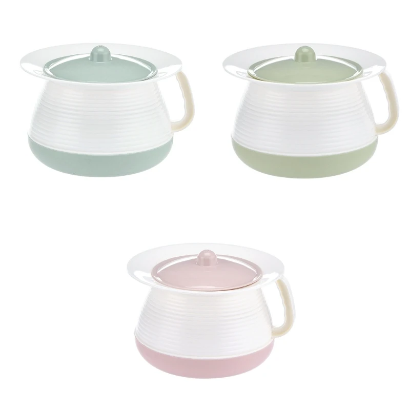 Plastic Child Potty with Handle and Lid Portable Handheld Spittoon Chamber Pot for Home Bedroom Kids Urinals Practical Dropsale