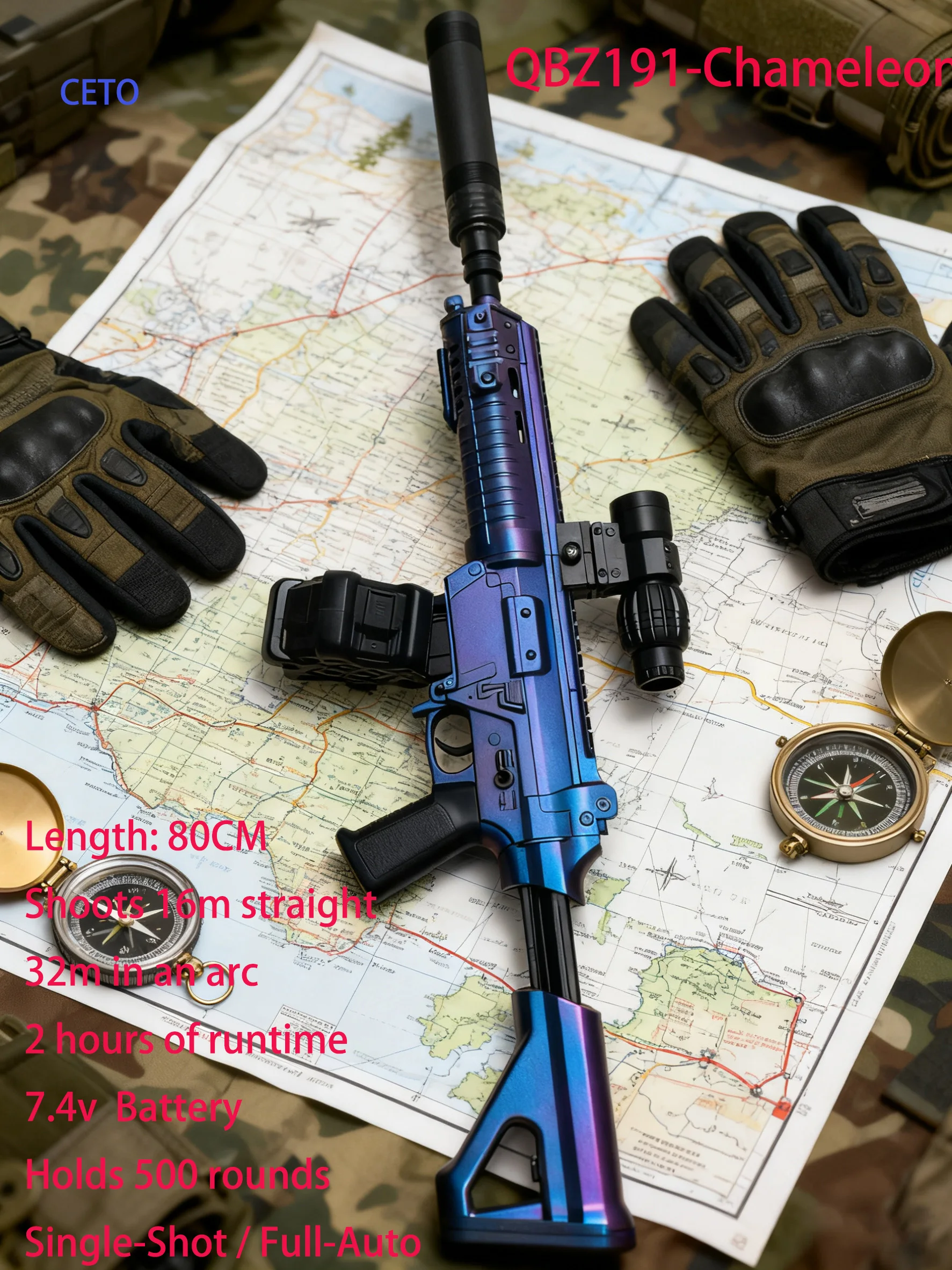 Esportes ao ar livre qbz191 gel blaster alto desempenho completo auto gel bola blaster para adultos e adolescentes arma brinquedos