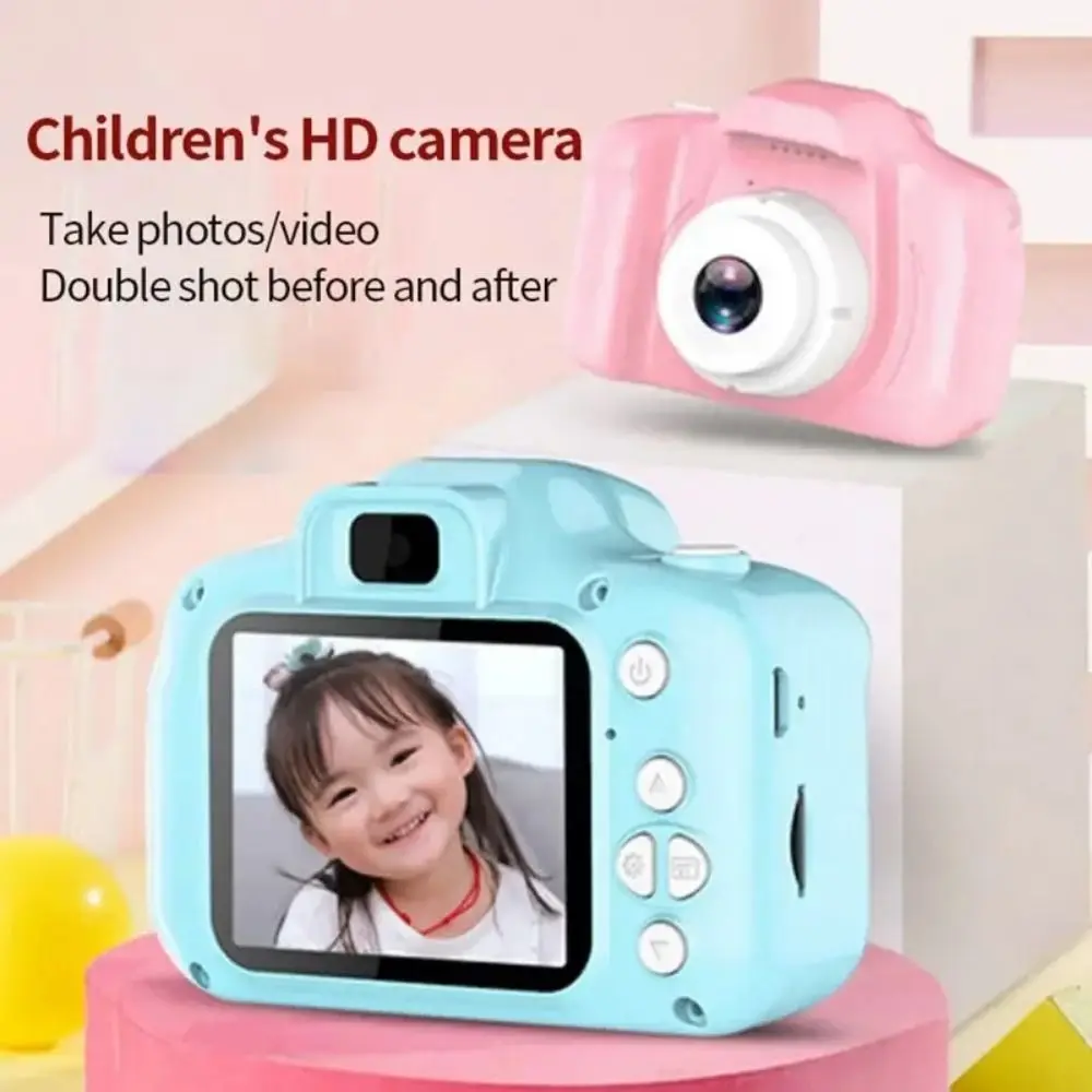 Mini cámara portátil X2 para niños, juguetes Slr pequeños, Mini cámara Digital para niños, cámara para Selfie para niños, cámara HD, juguetes para niños