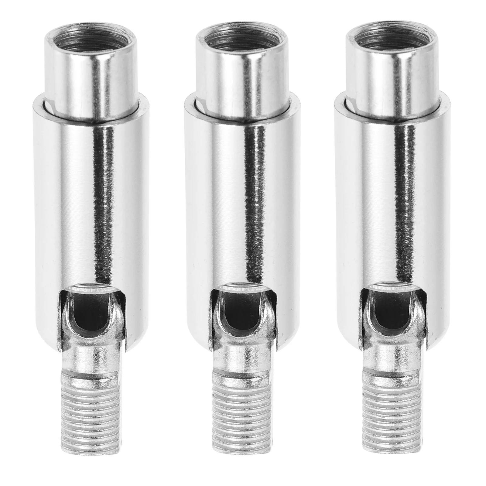 

3pcs Head Rotatable Socket Converter Lamp Adapters Sloped Ceiling Light Extender Bathroom Fans Metal Durable 90 Degree