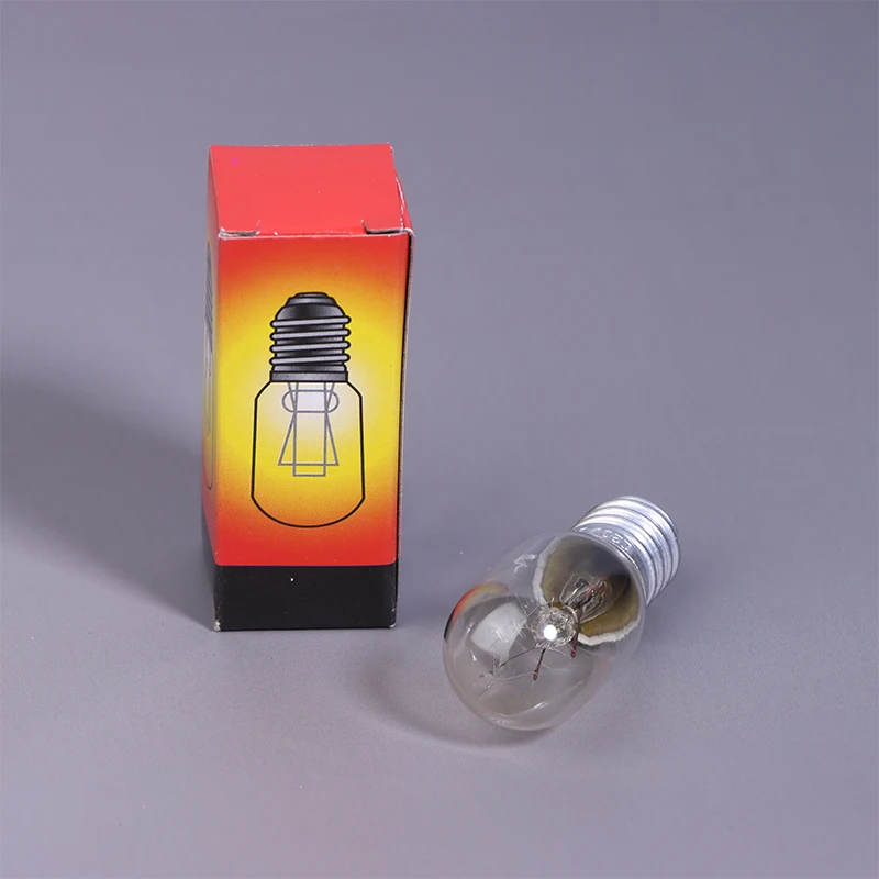 2Pcs E14 15W High Temperature Resistant Refrigerator Bulb Microwave Oven Replacement Light Toaster/Steam Bulb Light
