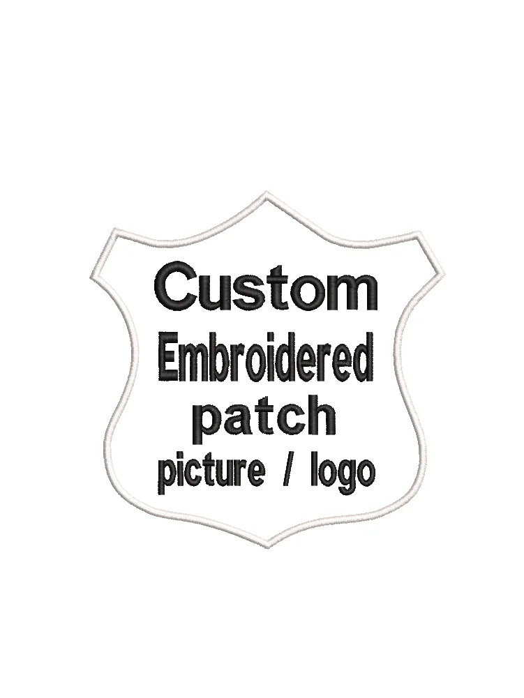 Custom Embroidery Patch for Please Contact the Seller First to Get A Quote, Brand LOGO Your Own Design