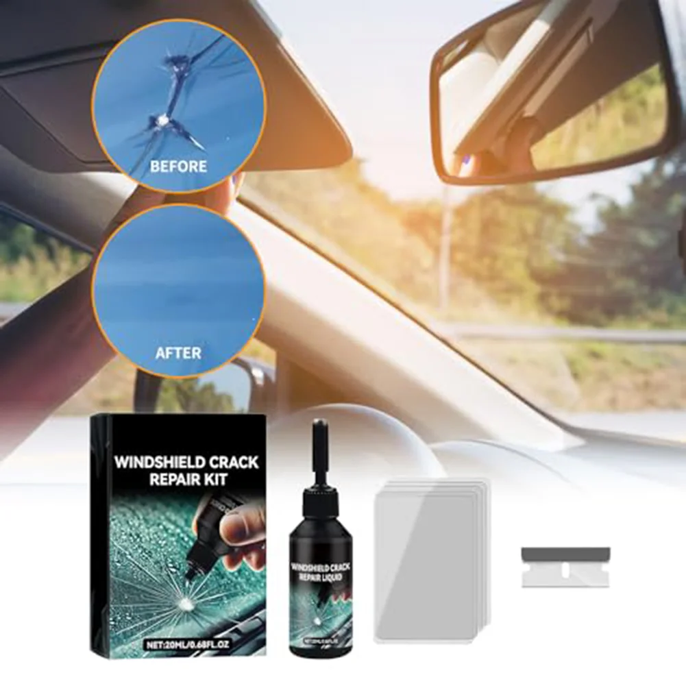 For Car Maintenance Car Windscreen Repair Kit Auto Glass Repair Kit Versatile Application Long-lasting Results