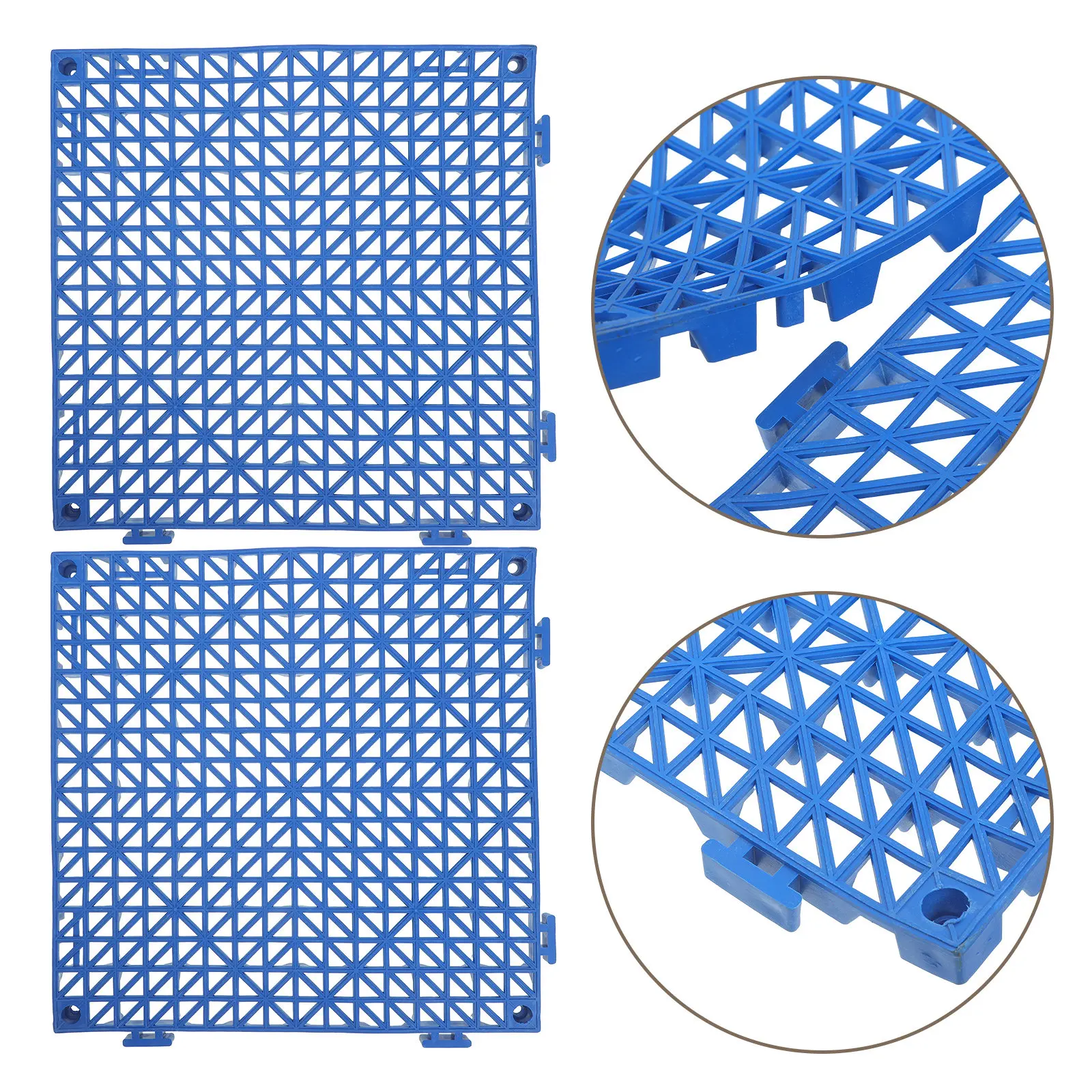 2 Peças Tapetes Antiderrapantes para Drenagem, Pisos Modulares Interligáveis para Banheiro, Chuveiro, Deck de Piscina, Garagem, Tapete de Drenagem Antiderrapante 30x30cm