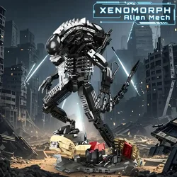 creative expert Battle robot Alien moc Building Block Xenomorph model toy Star Beast birthday New Year gifts Christmas 882pcs