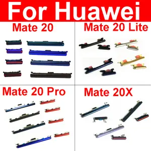 Bilashmart Power Volume Buttons Huawei Mate 20 Pro 20 Lite 20X Up Down Audio Control Buttons Repair Flex Ribbon Cable Replacement Parts