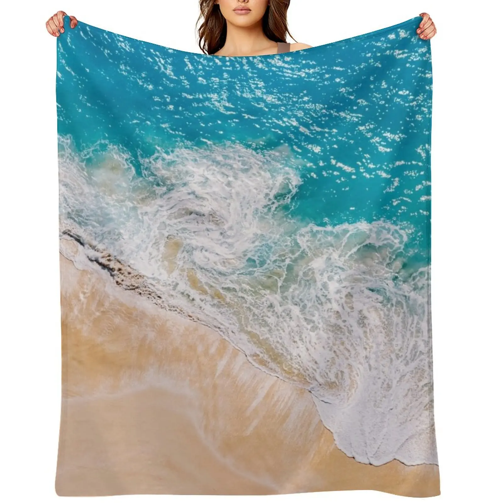

Sunny Beach Throw Blanket Moving warm for winter wednesday halloween Blankets