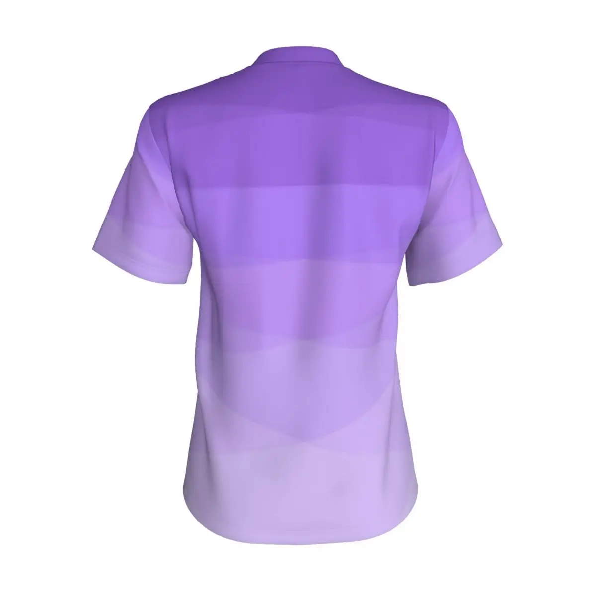 Ombre Polygonal T-Shirt Gradient Purple Y2K Modern T Shirts Female V Neck Basic Tshirt 2024 Summer Short Sleeves Custom Top Tees