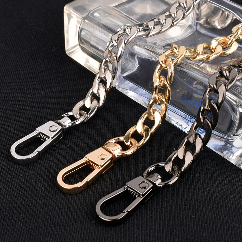 DIY Stainless Steel Bags Chain 100cm Detachable Metal Shoulder Chain Accessories Decorative Bags Strap Girl For Crossbody Bag