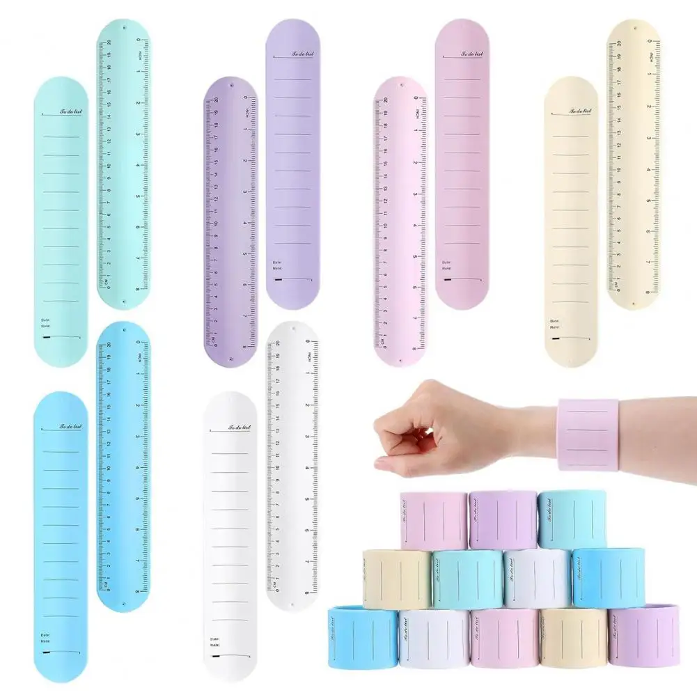 Slap Bracelet Notepad Erasable Silicone Memo Wristband Wearable Waterproof Reminder Band for Daily Tasks And Reminders