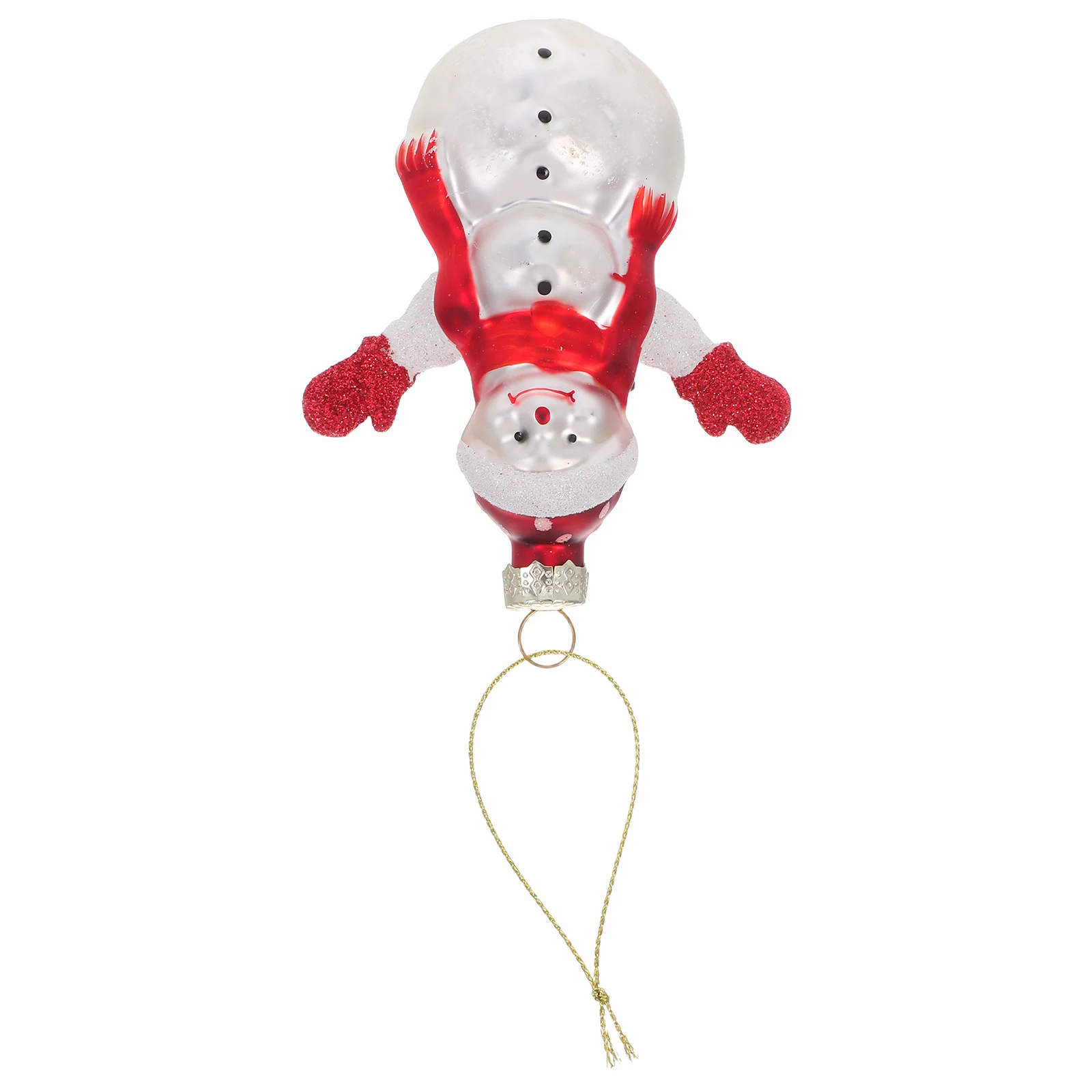 

Blown Glass Snowman Christmas Tree Ornament Hanging Decoration for Holiday Party Indoor Use Snowman Ornaments for Tree