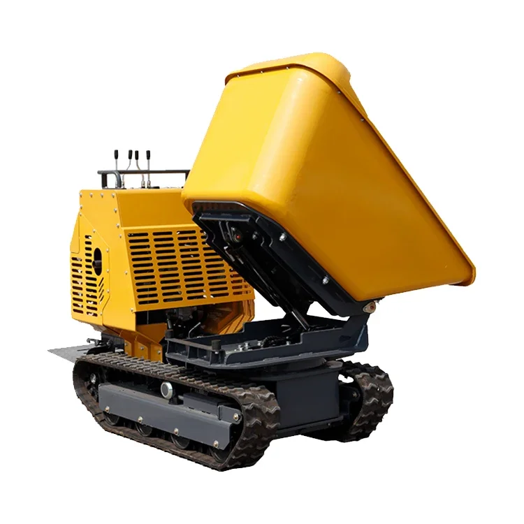 Hydraulic Rotating-Loading Truck Crawler Dumper Rust Proof Wheel Barrows Garden Mini Dumper Truck