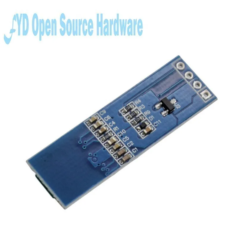 0.91 inç 128x32 IIC I2C beyaz/mavi/sarı OLED LCD ekran DIY modülü SSD1306 sürücü IC DC 3.3V 5V